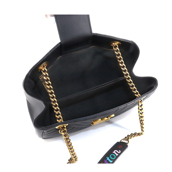 Louis Vuitton New Wave Chain Shoulder Bag Leather Noir - Picture 6 of 8